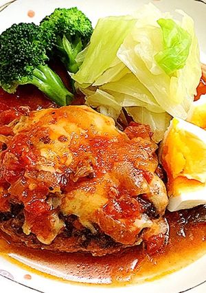 煮込みハンバーグ-レシピのメイン写真