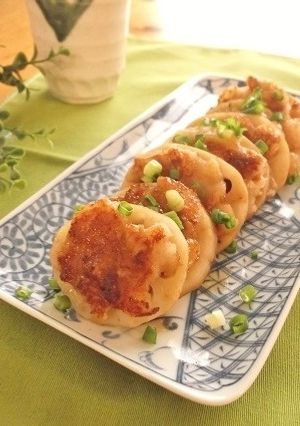 シャキもちっ!クルミ蓮根の照り焼き-レシピのメイン写真
