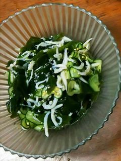 シラスときゅうりとワカメの酢の物-レシピのメイン写真