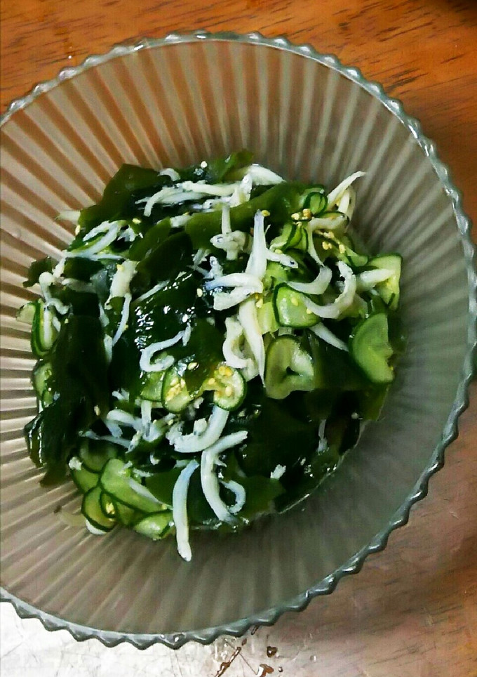 シラスときゅうりとワカメの酢の物-レシピのメイン写真