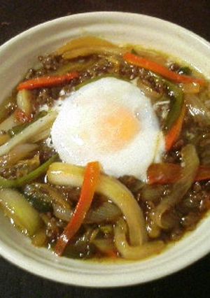 温玉のせ挽肉と野菜のあんかけ-レシピのメイン写真