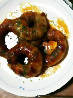 ドーナツ玉葱の肉巻き照り焼き風-レシピのメイン写真