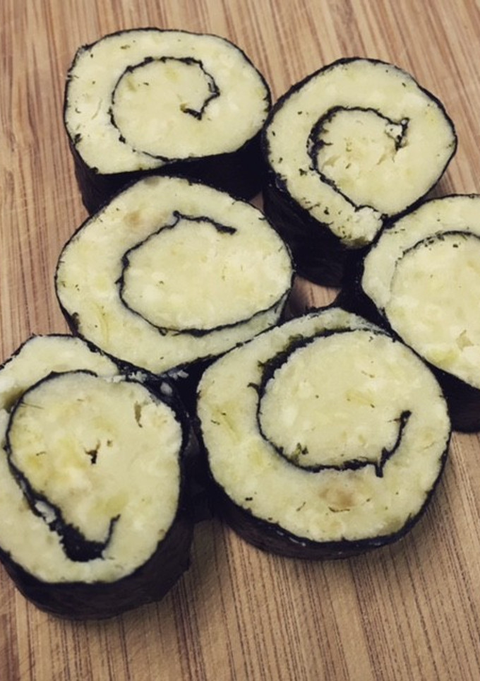 お弁当にも！秋の味覚さつま芋と海苔の渦巻-レシピのメイン写真