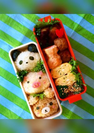 動物のおにぎり弁当-レシピのメイン写真