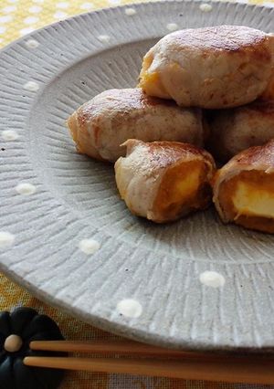 かぼちゃのチーズ肉巻き-レシピのメイン写真