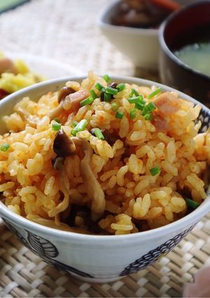 ベーコンと人参のすりおろし炊き込みご飯☆-レシピのメイン写真