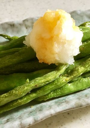 インゲンのオリーブオイル焼き-レシピのメイン写真