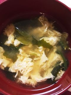 簡単*ねぎと卵の味噌汁*-レシピのメイン写真