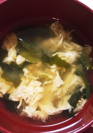 簡単＊ねぎと卵の味噌汁＊-レシピのメイン写真