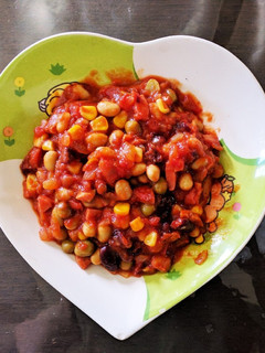 【 カナダ料理記録】トマトチリビーンズ-レシピのメイン写真
