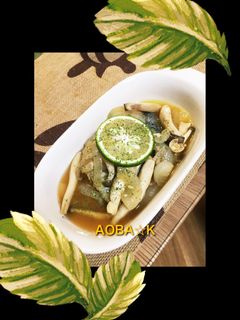 すだち香る生鮭のキノコ蒸し焼き-レシピのメイン写真