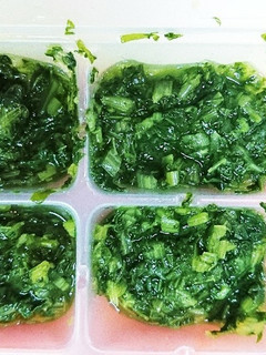 離乳食中期 こまつな-レシピのメイン写真