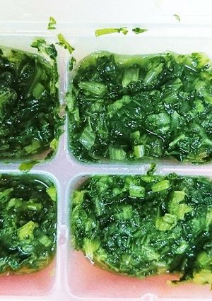 離乳食中期 こまつな-レシピのメイン写真