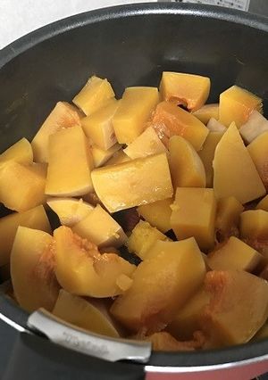 【減塩】バターピーナッツかぼちゃの煮物-レシピのメイン写真
