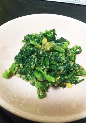 春菊の胡麻味噌和え*-レシピのメイン写真