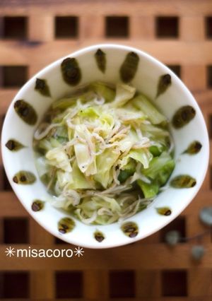 mレンジDEキャベツとしらすのバター醤油-レシピのメイン写真