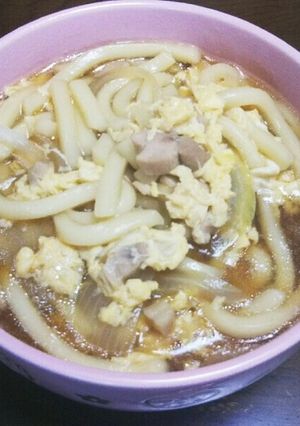 親子丼ならぬ親子うどん(^◇^)-レシピのメイン写真