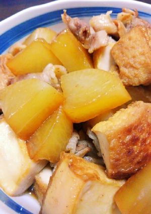 こく旨♪豚バラ大根と厚揚げ煮-レシピのメイン写真