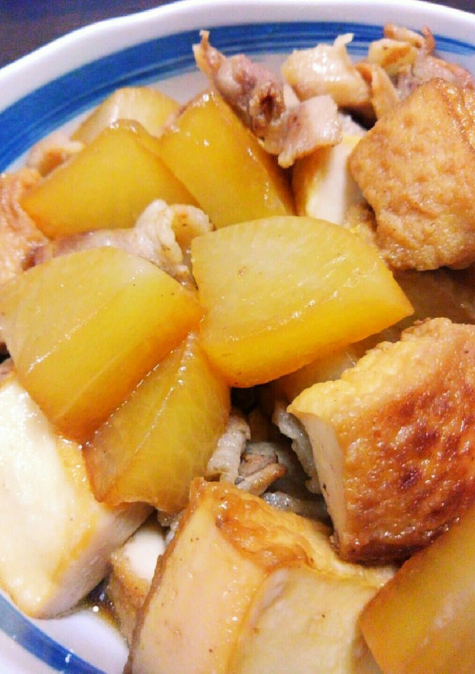 こく旨♪豚バラ大根と厚揚げ煮-レシピのメイン写真