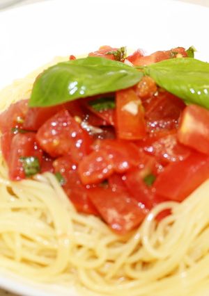 簡単！トマトとカッペリーニで冷製パスタ-レシピのメイン写真