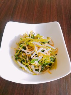 豆苗ともやしの昆布茶和え-レシピのメイン写真