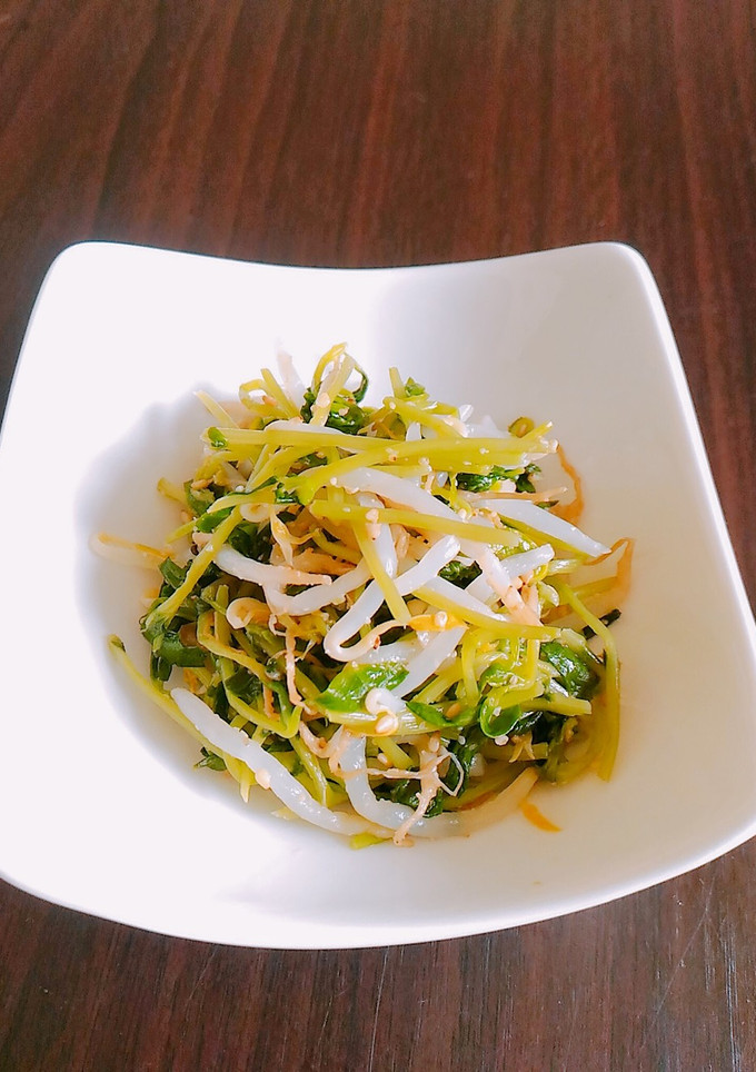 豆苗ともやしの昆布茶和え-レシピのメイン写真