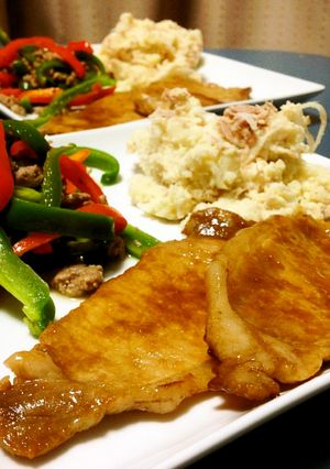 薄切り豚ロースの甘口にんにく生姜焼き肉-レシピのメイン写真