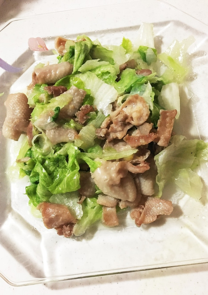 とり皮レタス炒め-レシピのメイン写真