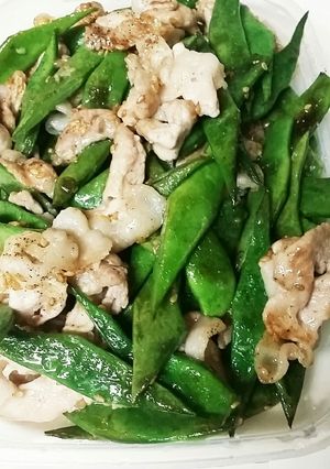 肉柔らかモロッコいんげんニンニク炒め-レシピのメイン写真