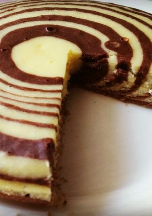 ゼブラケーキ風蒸しパン-レシピのメイン写真