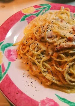 カルボナーラ-レシピのメイン写真