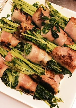 豆苗のベーコン巻き-レシピのメイン写真