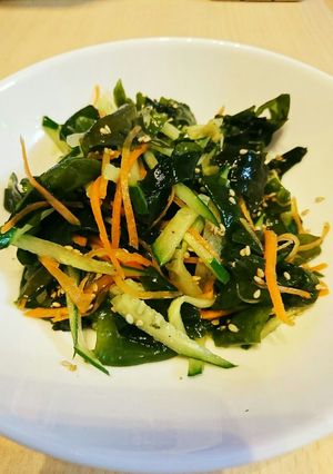 ★野菜切るだけ、ワカメのポン酢サラダ★-レシピのメイン写真