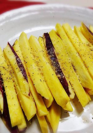 薩摩芋の超〜お手軽スティックホットサラダ-レシピのメイン写真