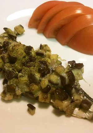 サンマと秋ナスのチーズを添えたポワレ-レシピのメイン写真
