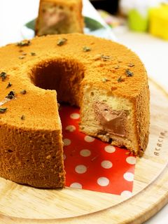 ホイップチョコINシフォンケーキ-レシピのメイン写真