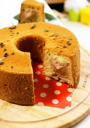 ホイップチョコINシフォンケーキ-レシピのメイン写真