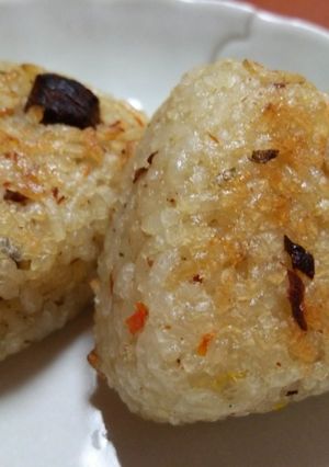 炊き込みご飯＋メープルde焼おにぎり-レシピのメイン写真