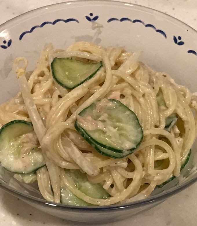 余ったもやしとツナの、レンチンでサラスパ by クックまいななパパ