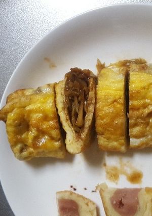 千切りキャベツ！ソースキャベツの卵焼き-レシピのメイン写真