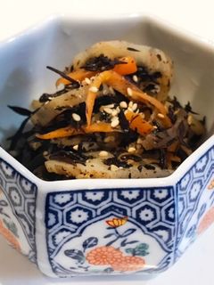 ヒジキと蓮根のふくめ煮キンピラ-レシピのメイン写真