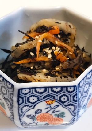 ヒジキと蓮根のふくめ煮キンピラ-レシピのメイン写真