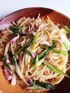 イカの塩辛とネギの和風パスタ-レシピのメイン写真