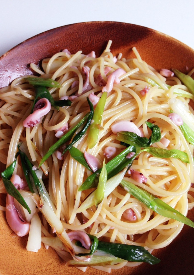イカの塩辛とネギの和風パスタ-レシピのメイン写真