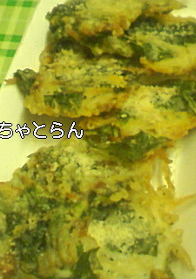 春菊と白魚のチーズかき揚げ-レシピのメイン写真