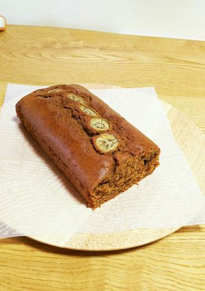 バナナとココアの米粉パウンドケーキ-レシピのメイン写真