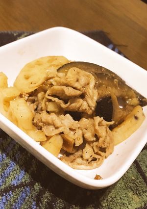 レンコンとナスのきんぴら-レシピのメイン写真