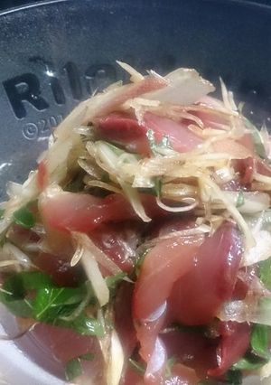 ワラサの香味あえ！-レシピのメイン写真