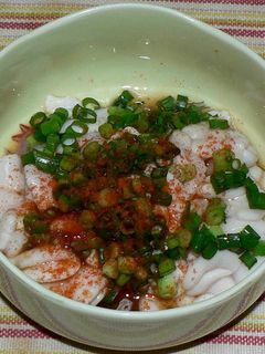 タラの白子のピリ辛ネギポン酢味-レシピのメイン写真