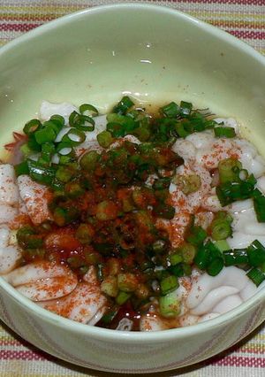 タラの白子のピリ辛ネギポン酢味-レシピのメイン写真